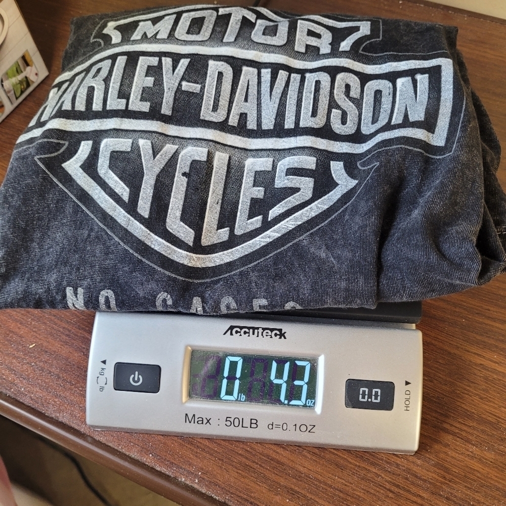 Harley Davidson Womens SZ Medium T-Shirt Gray Black Short Sleeve Black Hills - Picture 8 of 8
